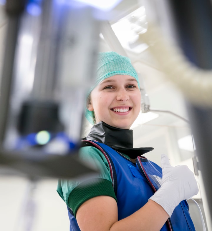 Satisfied Healthcare Worker